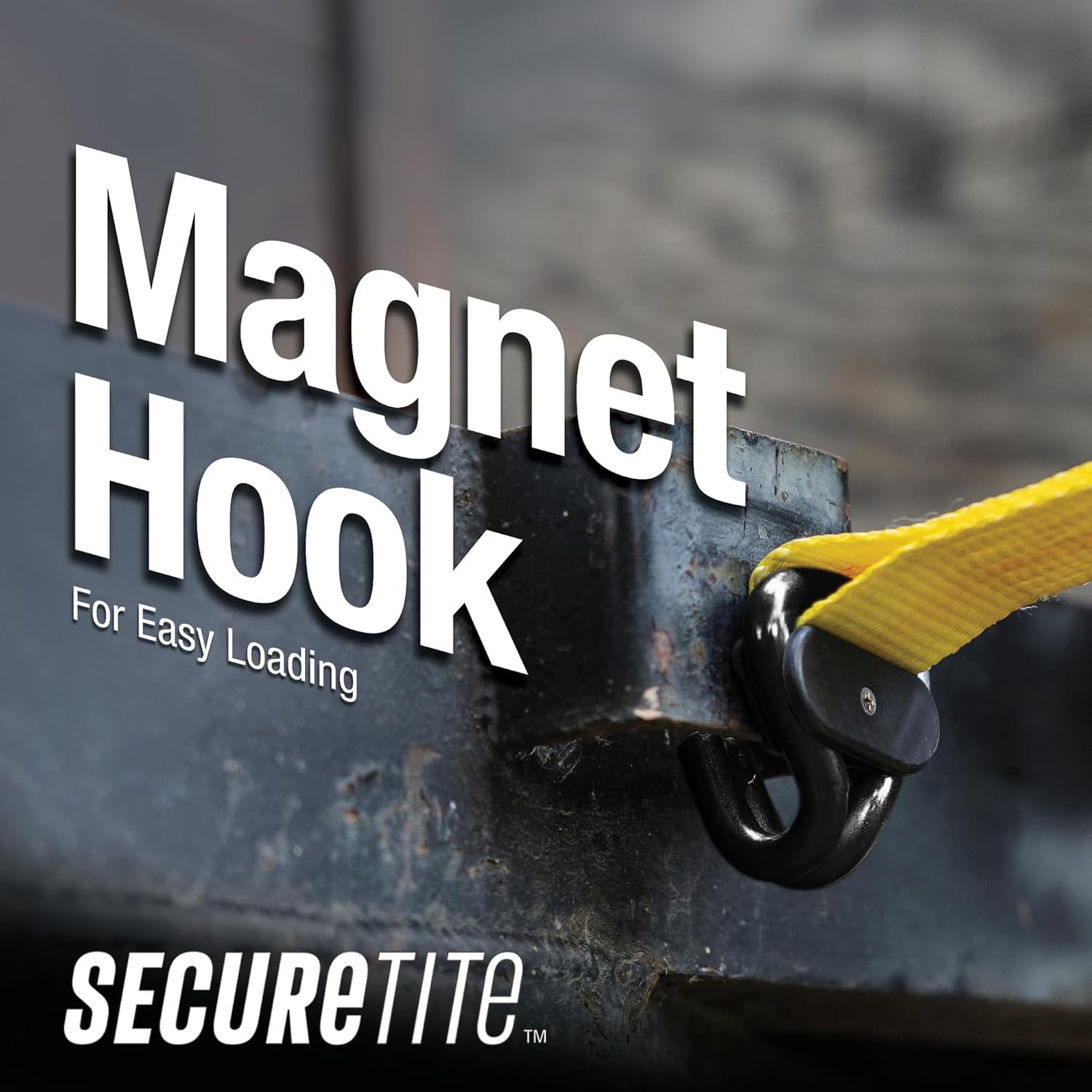 Secure Tite Ratchet Tie Down Strap 2 in. x 27 ft. with Magnetic Double J-Hook (4)