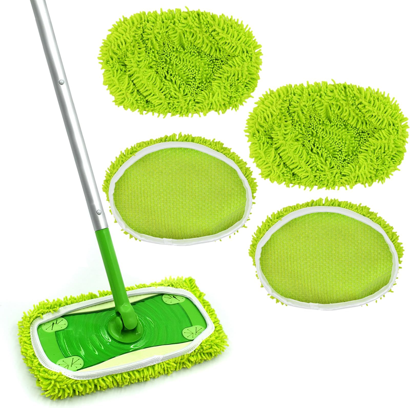 4x Mikrofaser Wischpads Für O-Cedar H2pro - Wiederverwendbare Mop Bezüge