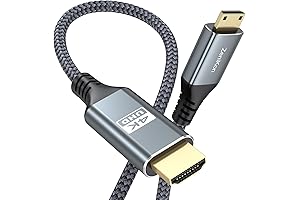 Mini HDMI to HDMI Cable 6FT for Camera to Laptop