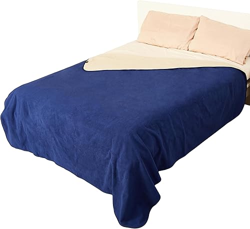 Catalonia Manta impermeable para la intimidad de la cama, funda reversible de forro polar, protector de muebles lavable a prueba de líquidos