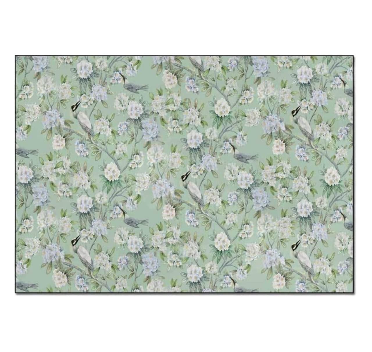 Dywan do Wnętrz Kreatywne Dywaniki Miękki Nowoczesny Dywan Kwiatowy Zielony Pokój Dzienny Sypialnia Nowoczesny Dywan (Color : A, Size : 60 * 90cm)
