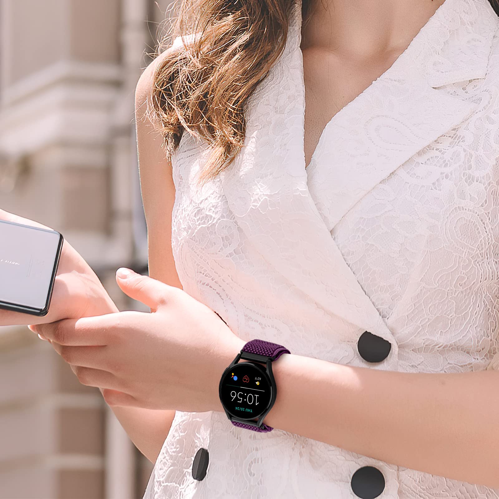 Elastisches Nylon-Armband Für Smartwatch – 16mm/18mm, Schnellverschluss, Atmungsaktiv, Für Sport & Alltag