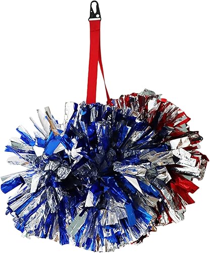 TEYOUYI Soporte de pompón hecho a medida para accesorios de animadora para pompones de animadora sin pompones incluidos, rojo