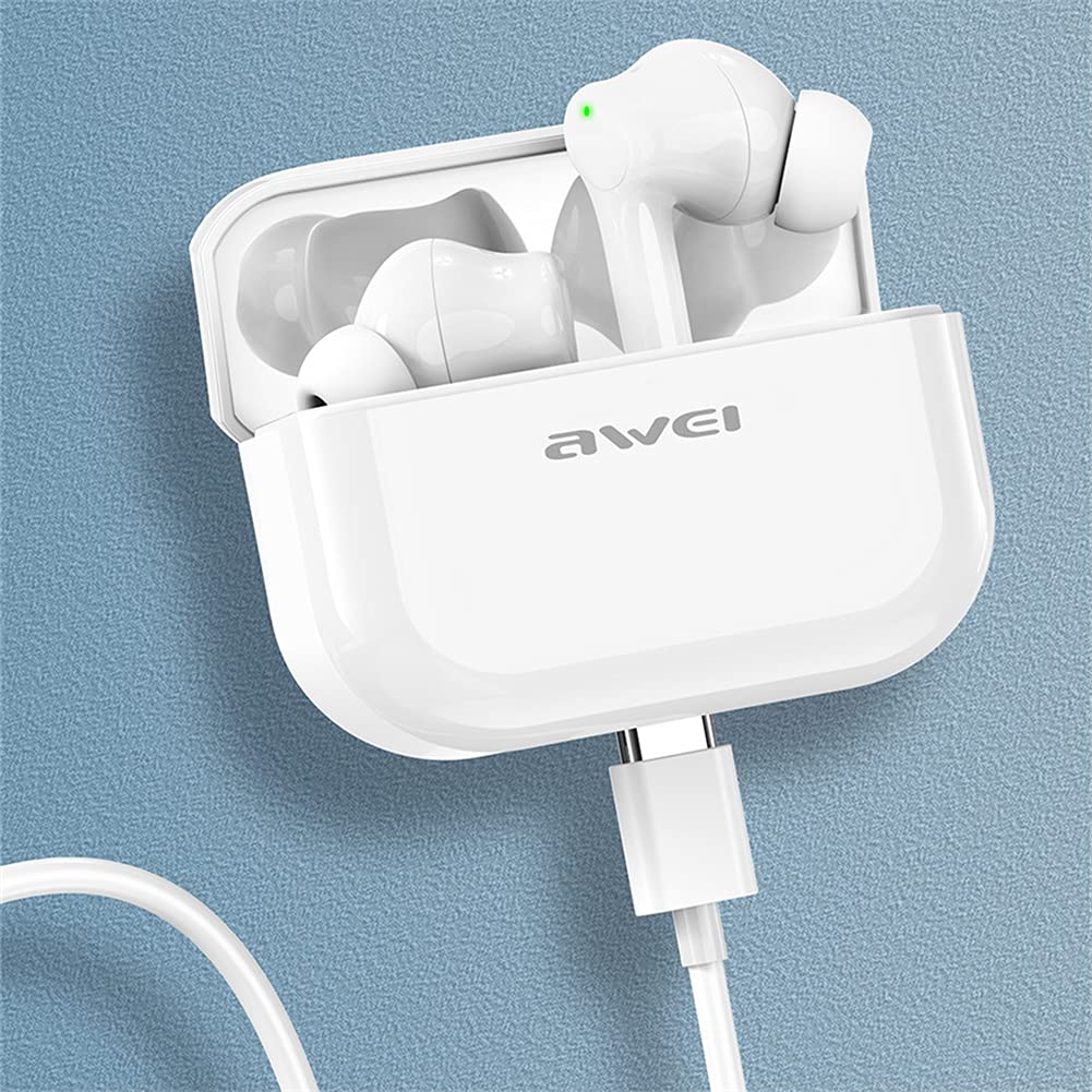 Bezprzewodowe słuchawki douszne z mikrofonem, słuchawkowym zestawem słuchawkowym, słuchawki Bluetooth 5.0 w uchu z obudową ładowania, do pracy, sportu, gry