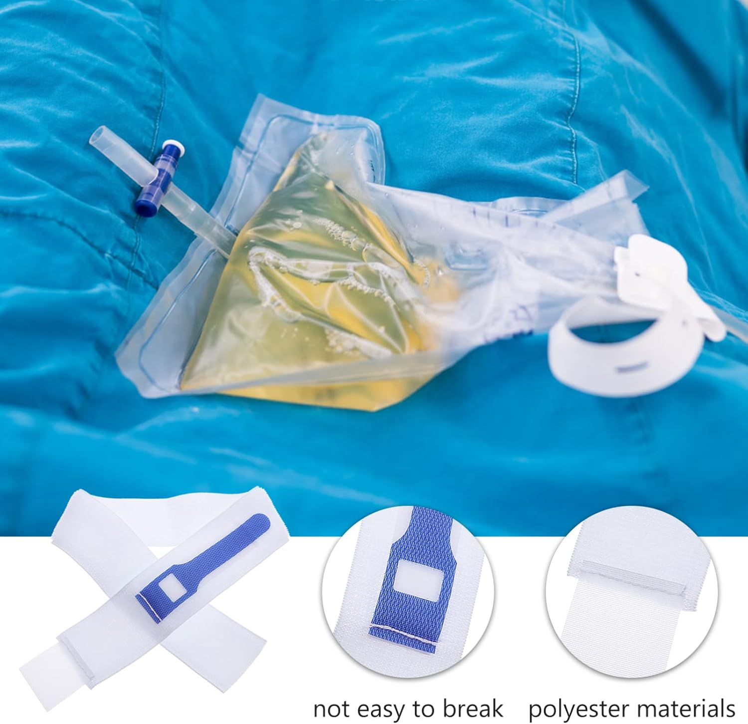 Buy MILISTEN Catheter Leg Bag Holder, 4Pcs Foley Catheter Sleeves Urine