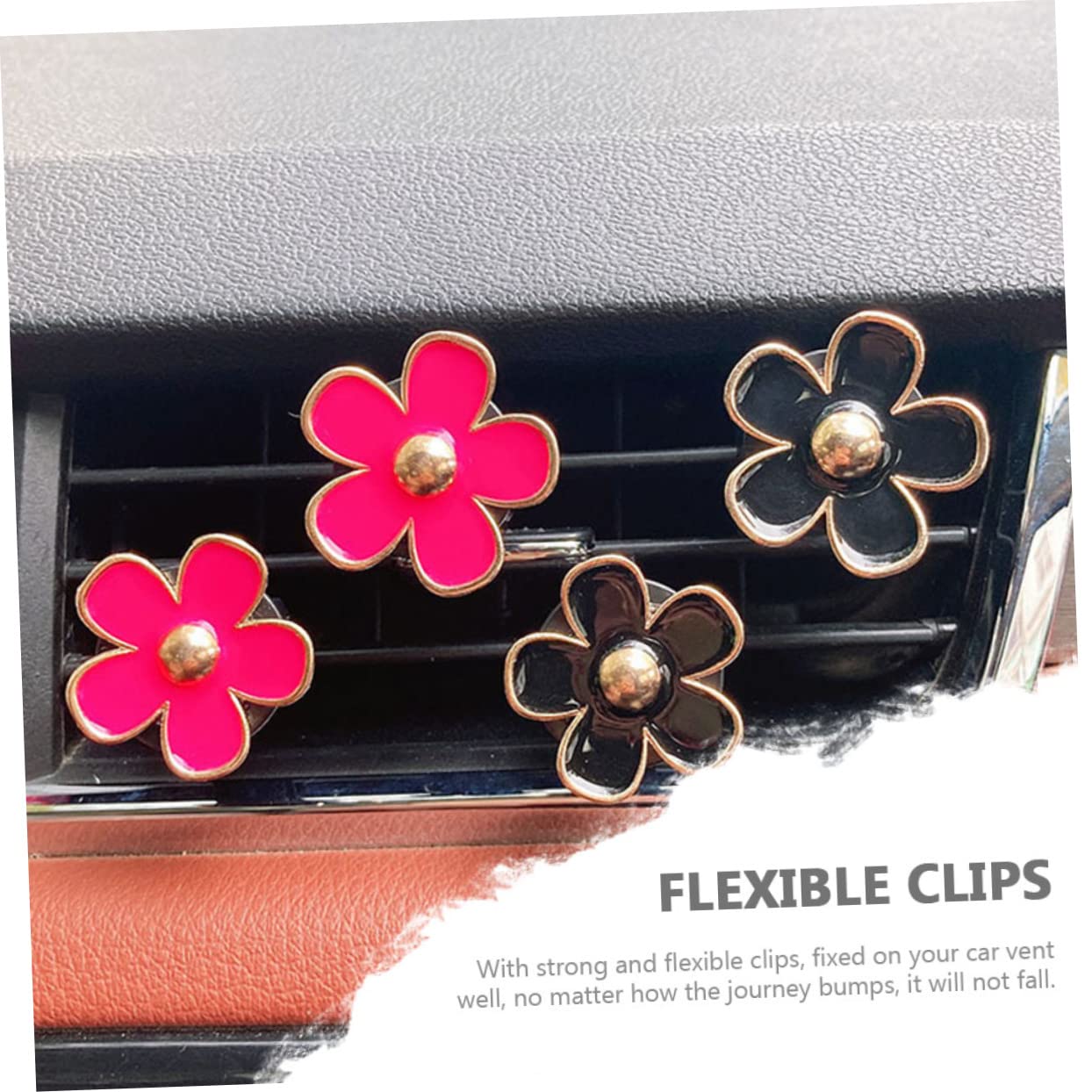 Anneome 18stücke Blumen Lüftung Clips Für Auto Dekorative Duft Clips Für Klimaanlage Kreatives Zubehör Für Autoinnenraum Sicher Und Langlebig Für Aromatherapie Und Persönliche