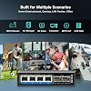 6-port 2.5gb unmanaged ethernet switch with 4*2.5g base-t ports 2*10g sfp+ ports. gigaplus 2.5gbps network switch for 2.5gbps nas/pc wifi6 router wireless ap plug and play