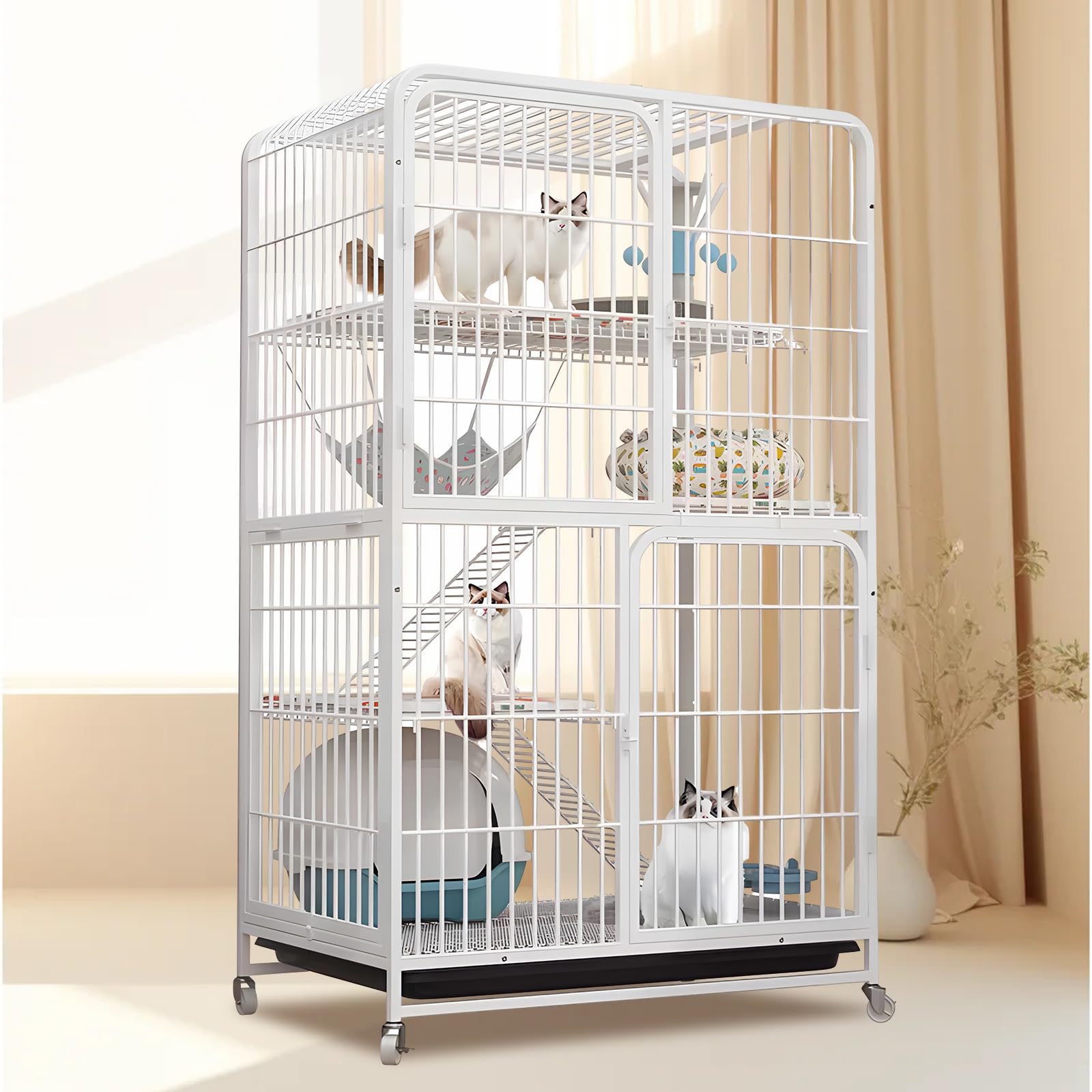 猫ケージ 猫用ケージ 猫ハウス 85x60x175cm ホワイト　ペットケージ Amazon.co.jp: Areden 猫ケージ 猫用ケージ 猫ハウス （サイズ