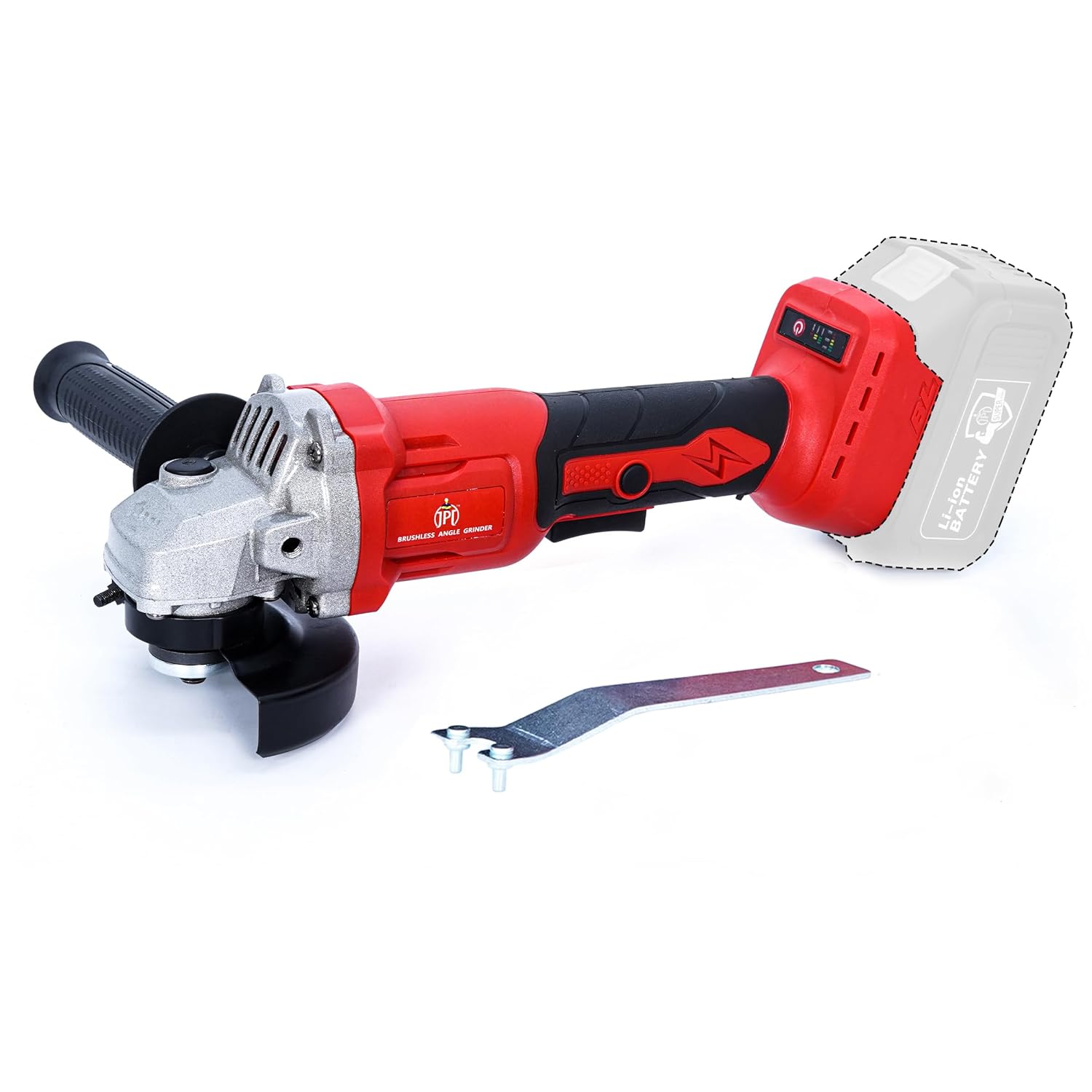 JPT 21V Brushless Cordless Angle Grinder | 10,400 RPM Speed | Smart ...