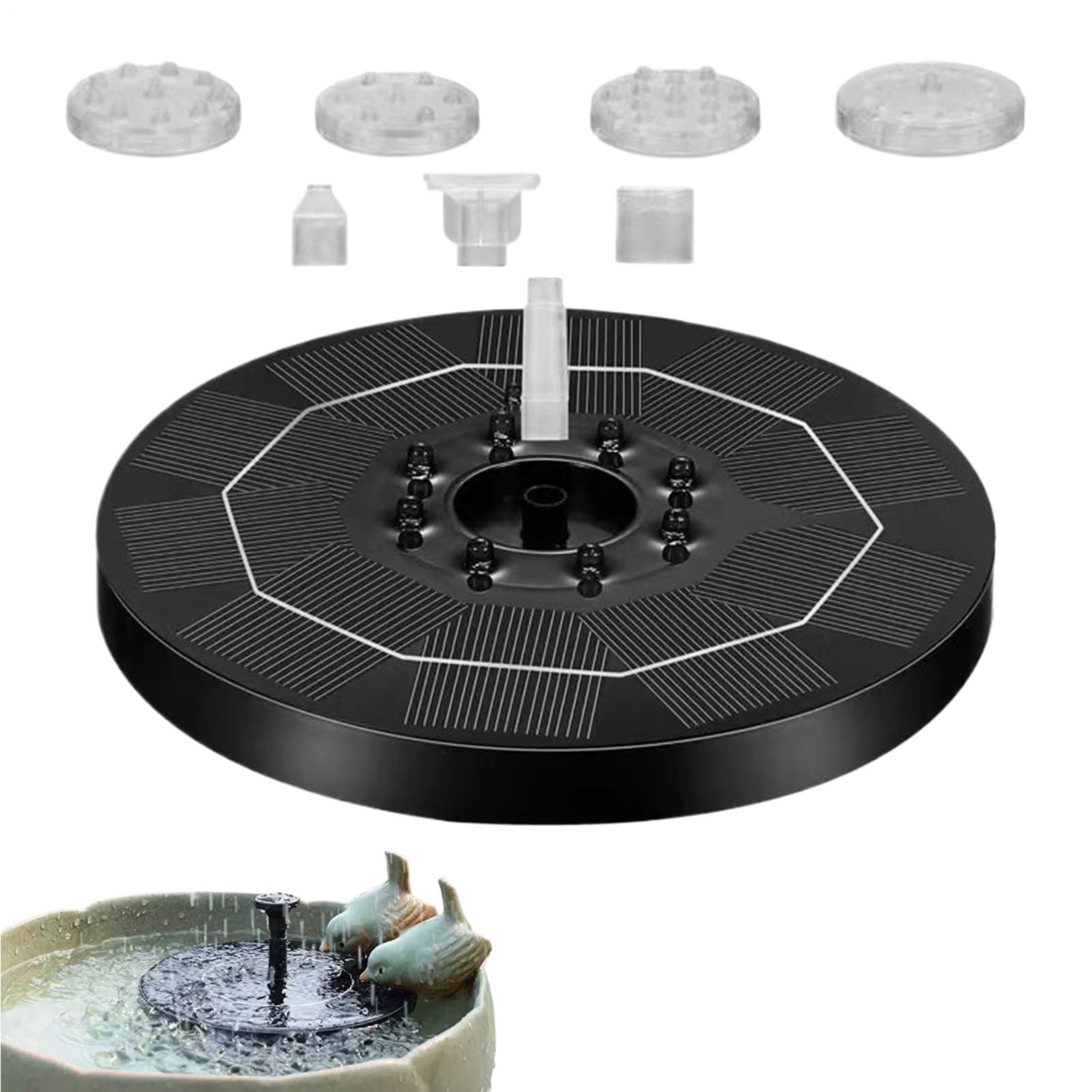 Fontaine solaire à eau : animez votre jardin sans électricité ni câbles