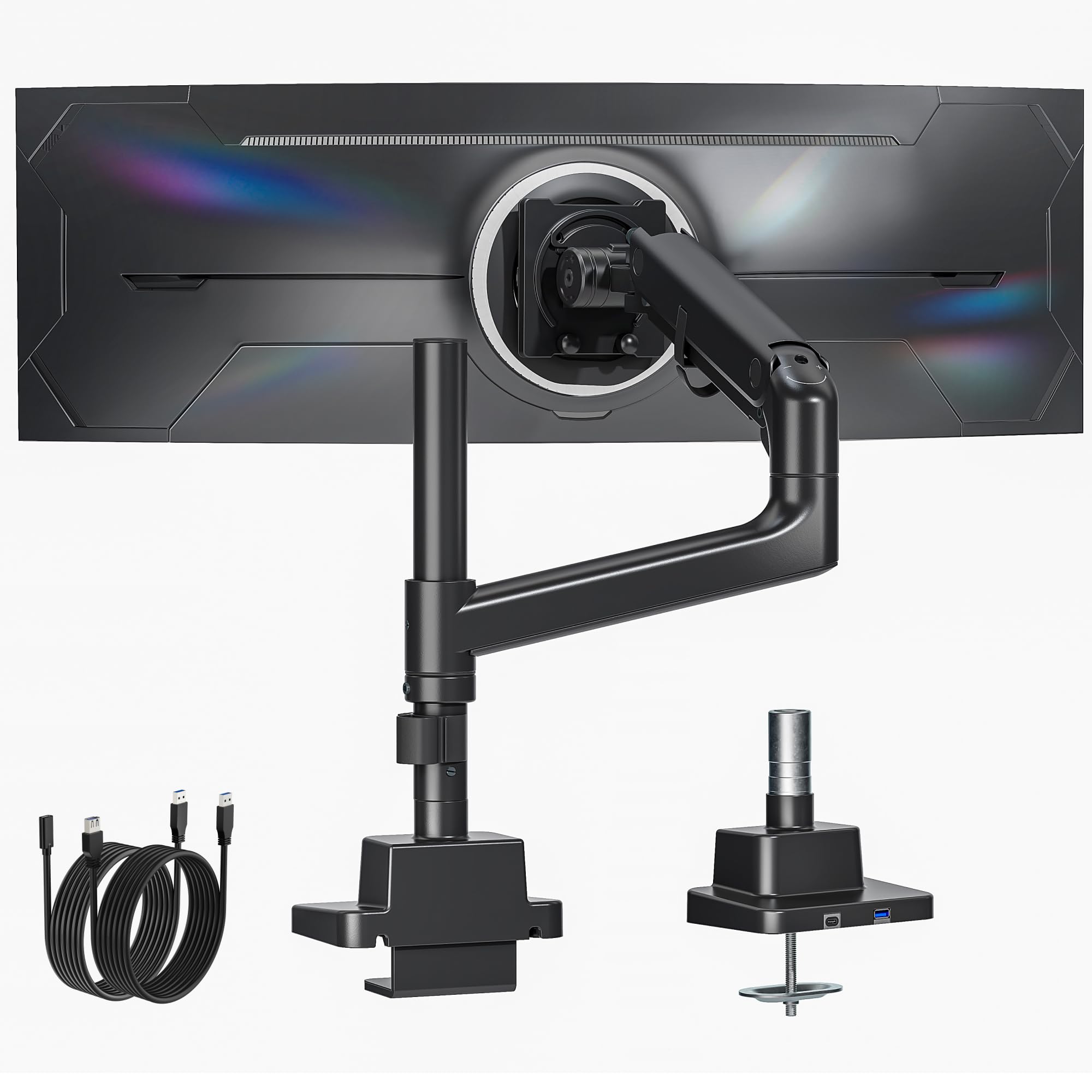 Amazon.com: monTEK Heavy-Duty Single Monitor Arm for 17-57 inch