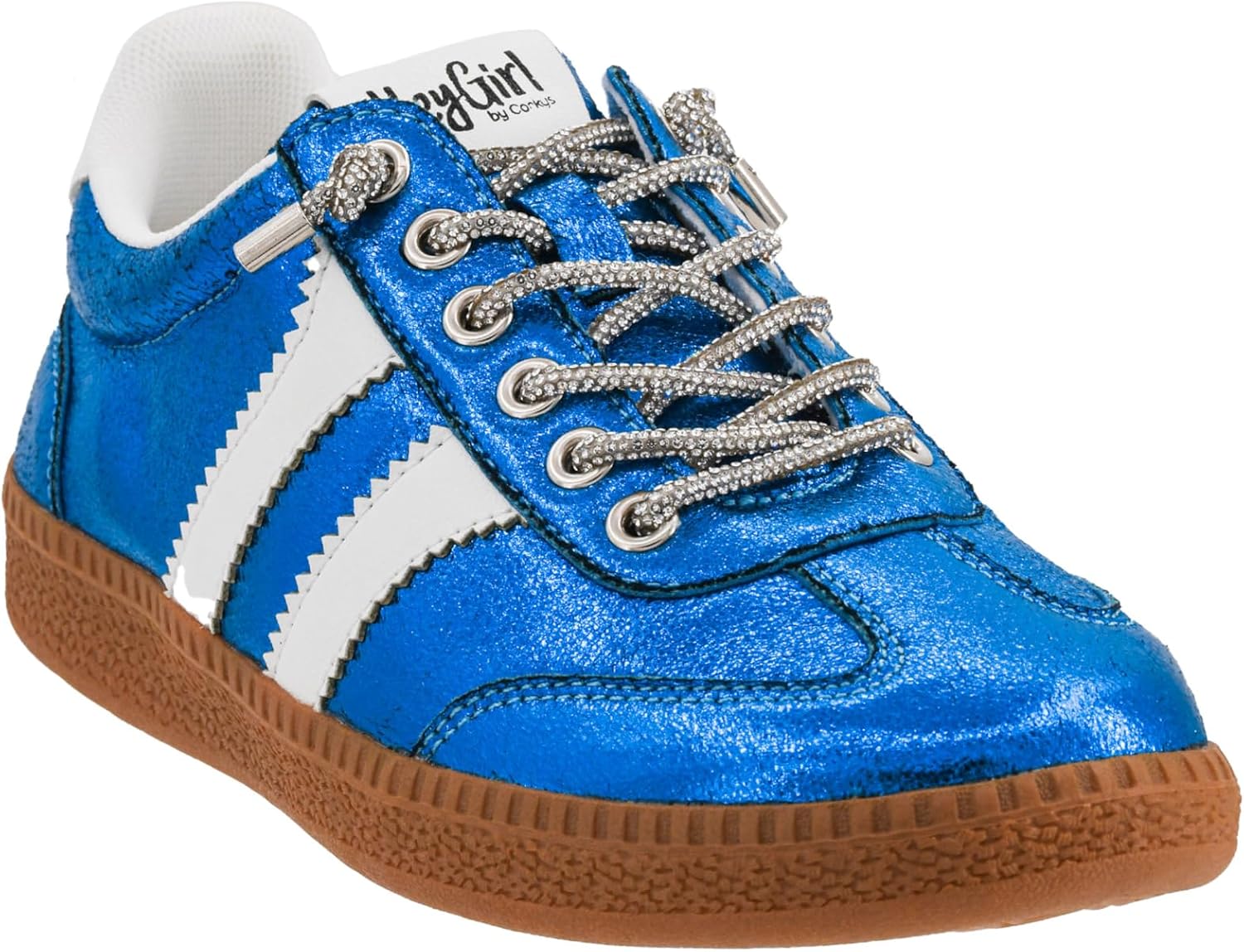 Corkys Footwear Hey Girl Heads Up Women’s Lace-Up Sneaker – Trendy Casual Shoe with Bold Side Stripes, A Padded Insole for All-Day Wear, and a Lightweight Design image 5