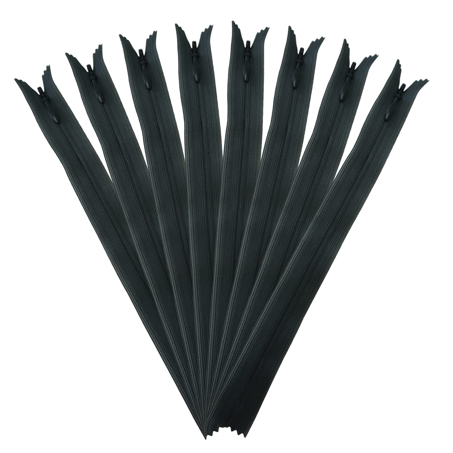 WedDecor YKK Cerniera in nylon con estremità chiusa, invisibile, leggera e resistente, per borse, vestiti, artigianato, gonne da cucito fai da te, bagagli, pantaloni, 23 cm, 1 pezzo