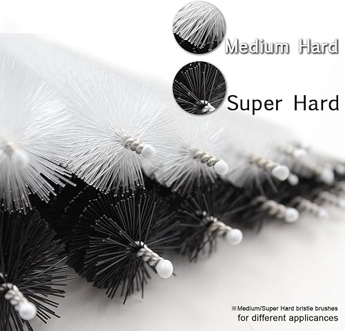 Miniatura 3 de DiCUNO Juego de cepillos de limpieza para pajillas, cepillos de tubo de nailon de 8 pulgadas, cepillo de limpieza de diferentes tamaños para