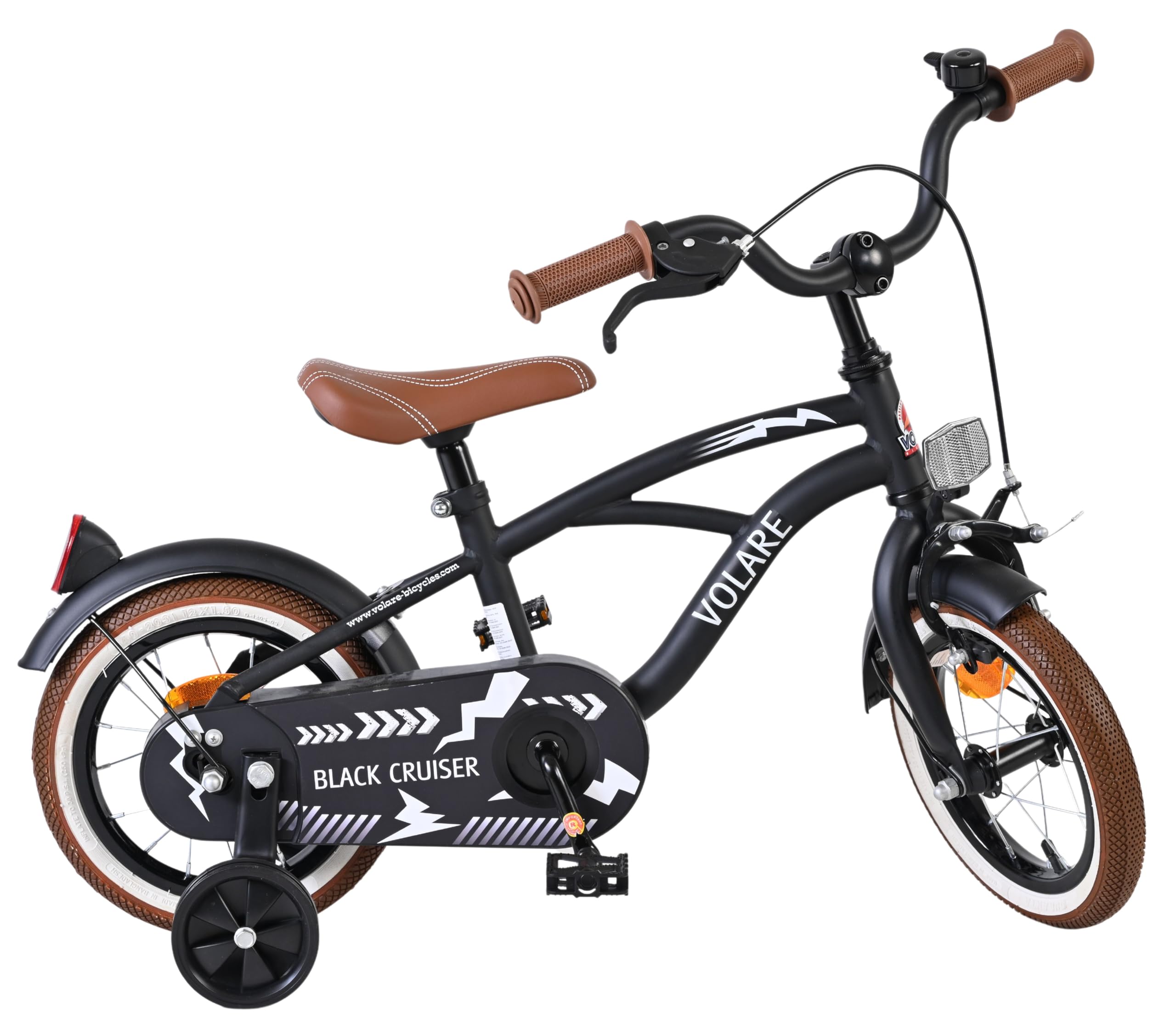 Volare Superman Bicicletta per bambini 12", 3-5 anni, 2 freni a mano, ruote di supporto rimovibili, protezione catena e riflettori, sella regolabile, regalo per ragazze e ragazzi