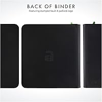 Vista 8 de Vault X Carpeta con Cremallera para Tarjetas Coleccionables de 12 Bolsillos XL, 624 tarjetas, Material de Álbum Exo-Tec Premium, 26 Páginas de Carga