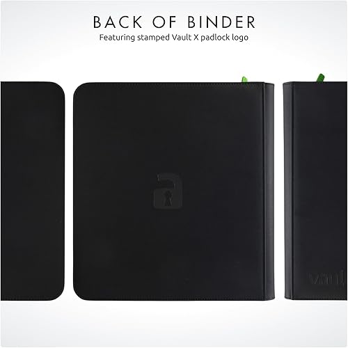 Miniatura 8 de Vault X Carpeta con cremallera para tarjetas coleccionables de bolsillo 12 XL, 624 tarjetas, material de álbum Exo-Tec de alta calidad, 26 páginas