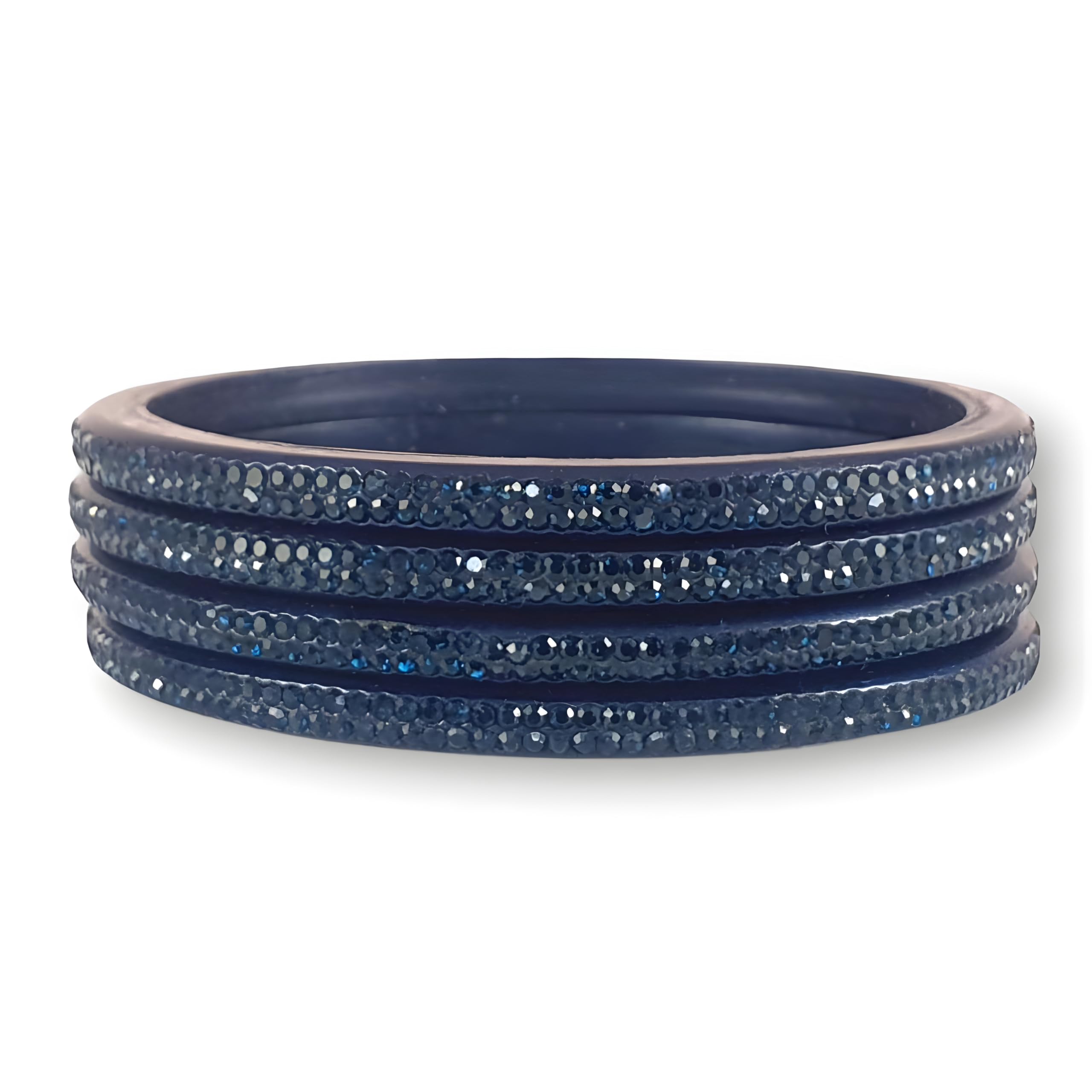 Praavya Lac Bangle Set For Women and Girls | Traditional Rajasthani Chudi | Jaipuri Design Daimond Lakh Bangles | Blue Color Bangles | Set of 4 (Blue, 2.6) (B0BGPTS6M9) Amazon Price History, Amazon Price Tracker