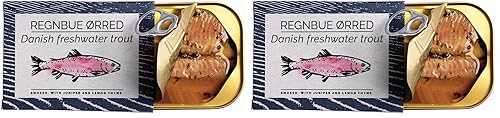Miniatura 10 de Fangst REGNBUE ØRRED, Trucha Danesa de Agua Dulce Ahumada con Enebro y Tomillo Limón 3.53 oz