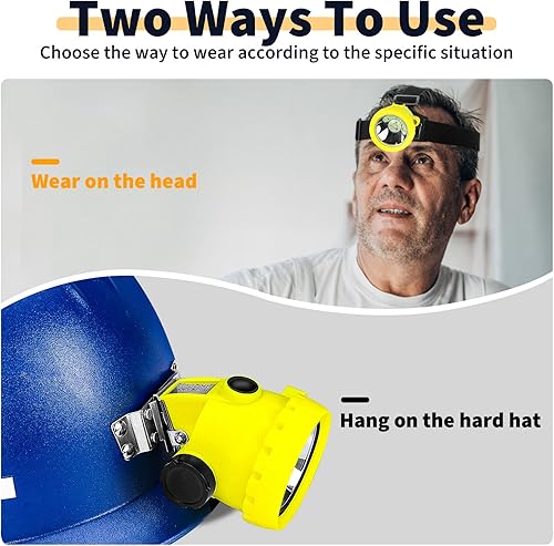 Miniatura 10 de Bombilla LED para minería de carbón BK2000 para faros delanteros de minería de explosión impermeable con tapa de seguridad recargable grifo para