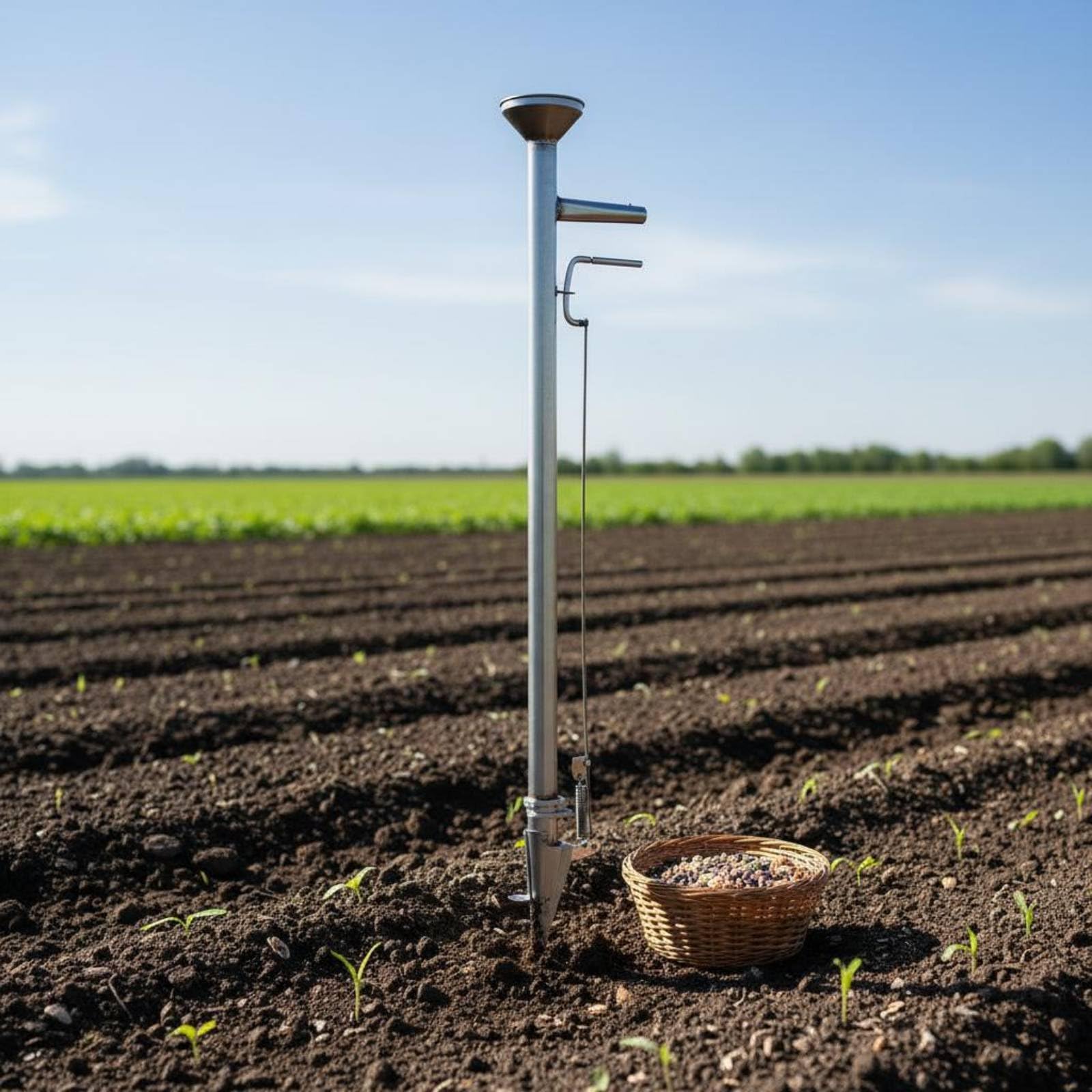 MagiDeal Sembradora Manual Agricola Eficiente para de Semillas Pequeñas y Variedad de Equipada con Cono Reforzado Apta para Tareas Agrícolas de Jardín y Espacios Agrícolas Menos De, 28 Mm