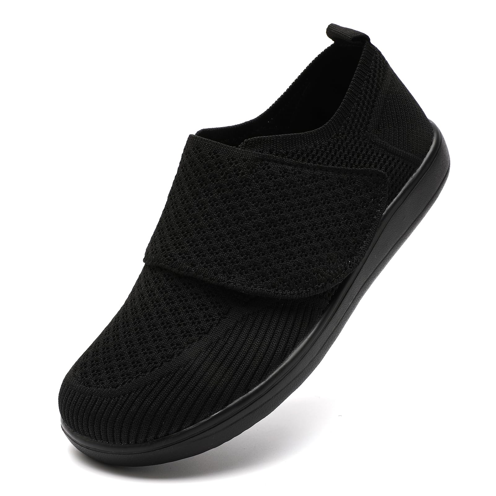 Scarpe da uomo per diabetici da uomo, ortopediche, larghe, senza lacci, da camminare, linfedema, neuropatia, piedi gonfi, piedi nudi, zero cadute, antiscivolo, comode, traspiranti, leggere