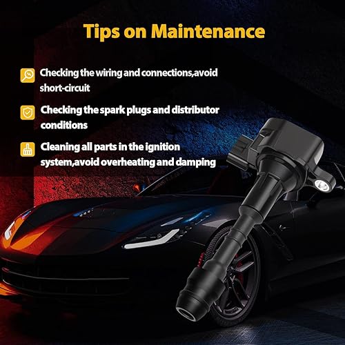 Vista 193 de OCPTY Juego de 4 bobinas de encendido compatibles con OE: UF604 C1685 apto para Mazda 3 para Mazda 5 2008-2015