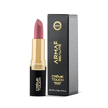 Armaf Beaute Creme Touch Bullet Lipstick - Matte Lipstick For Women, Enriched With Shea Butter | Rose Vale