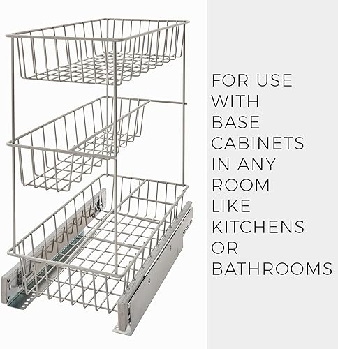 Miniatura 8 de ClosetMaid - Cesta para gabinete de cocina de un solo nivel, alta calidad