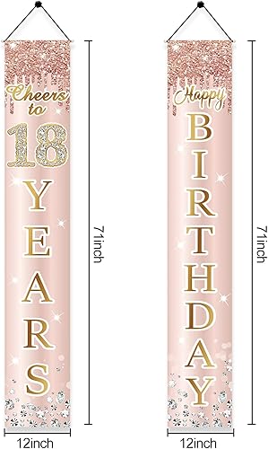 Vista 33 de Decoración de cumpleaños número 13 para niñas, cartel de feliz cumpleaños de 13 adolescentes, suministros para fiesta, telón de fondo de cumpleaños