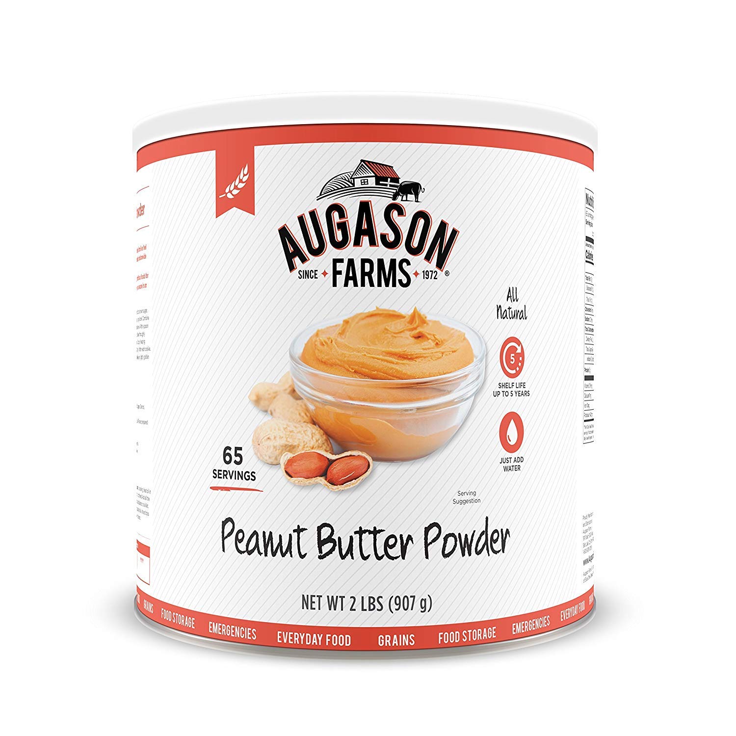 Peanut Butter Powder 2 lbs No. 10 Can