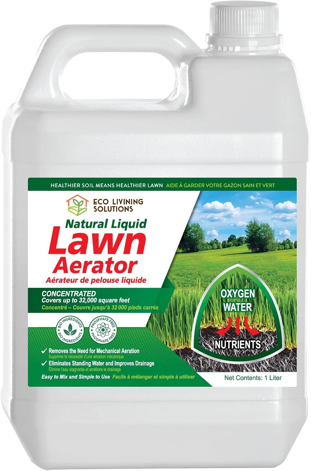 Eco Garden PRO Liquid Lawn Aerator Liquid Soil Conditioner Clay