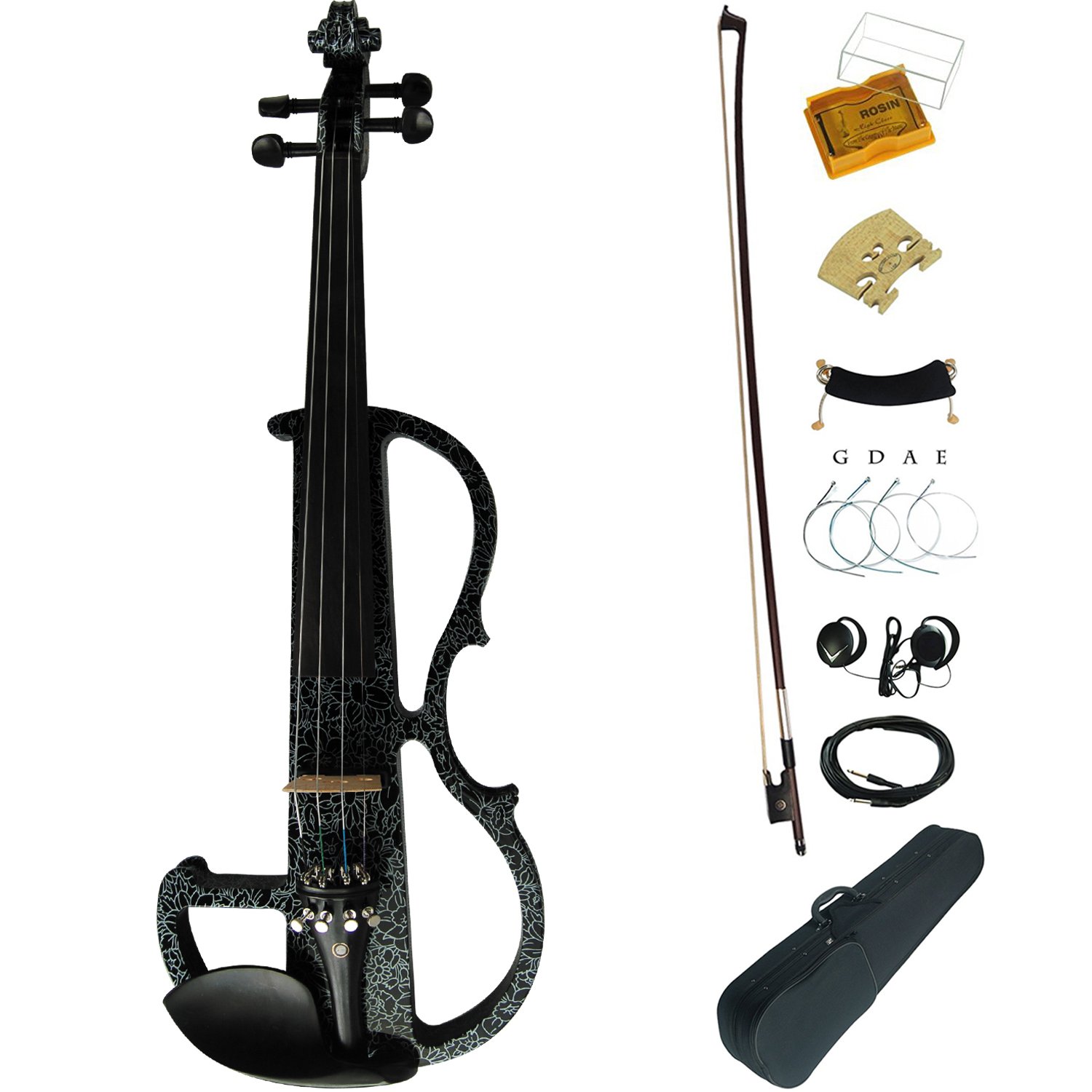 Amazon | Aliyes 木製エレクトリックバイオリン フルサイズ 4/4