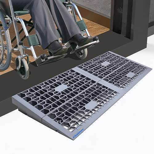 Ruedamann 2" Rise Modular Threshold Ramps for Doorways, 3000 Lbs