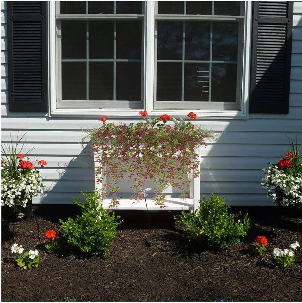 Artificial Hanging Vine, Sweet Potato Leaves Plastic Plants Greenery Faux Ivy Garland Fake Plant UV Resistant for Indoor Outdoor Garden Door Wall Baskets Wedding Party Table Decoration Red 4 Pcs - Image 7