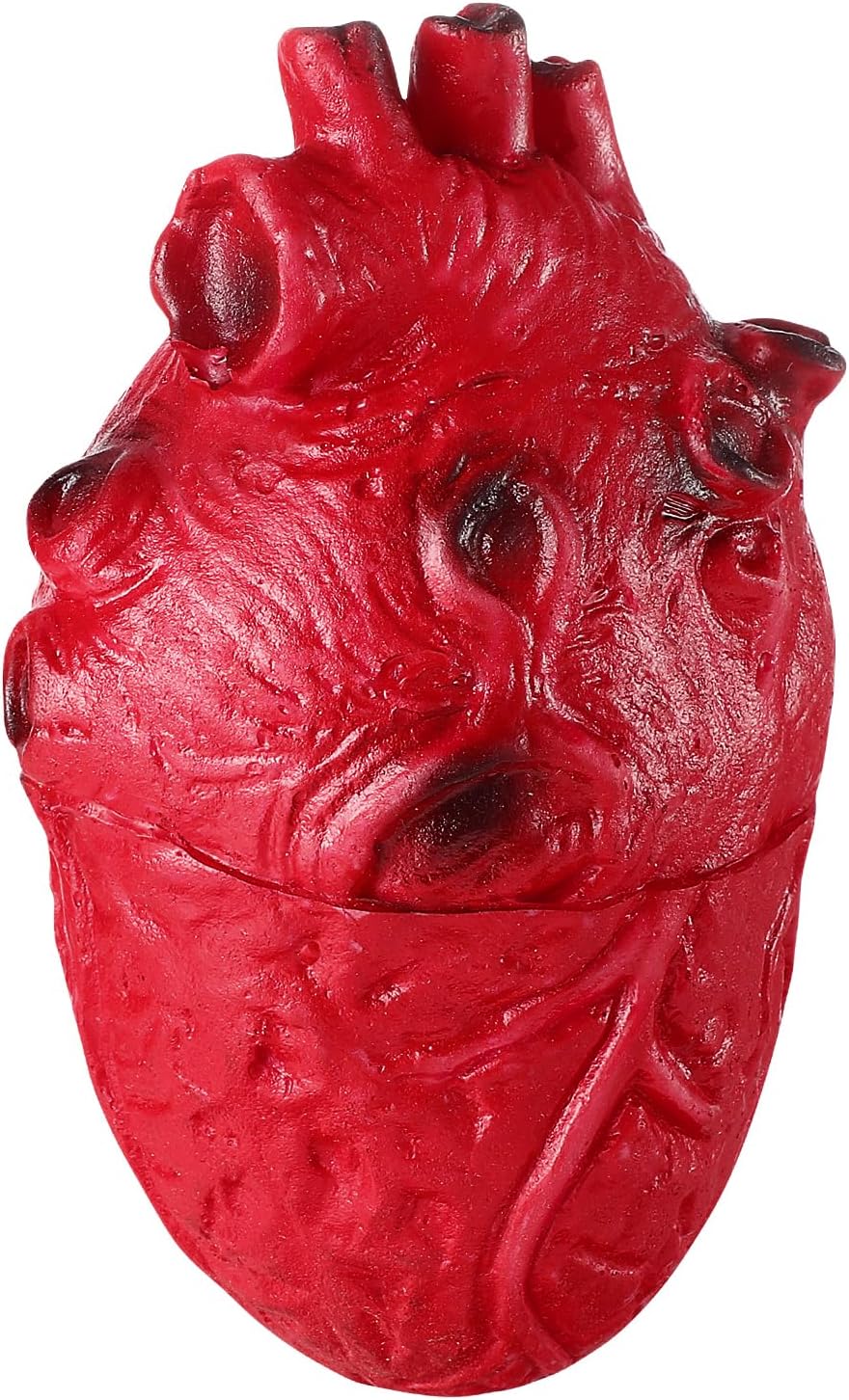 PRETYZOOM Fake Bloody Heart Halloween Decoration, Creepy Scary Organ Prop Realistic Heart Body Part for Haunted House, Zombie Party, Halloween Horror Costumes and Themed Decorations