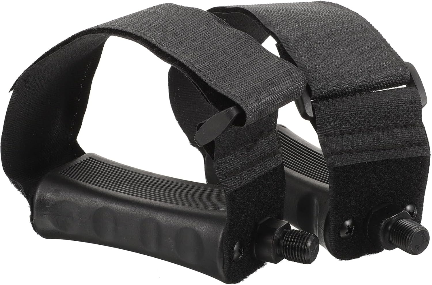 Non-Slip Fitness Bike Pedals for Indoor Exercise Bikes Wide Platform Plastic Pedals with Sticky Band Versatile Replacement Accessories for Stationary Cycling Workouts