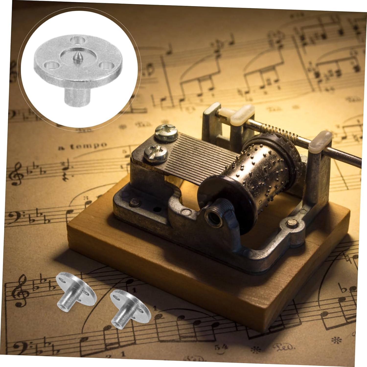 10pcs Musical Box Mechanism Parts Alloy Replacement for DIY Making image 3