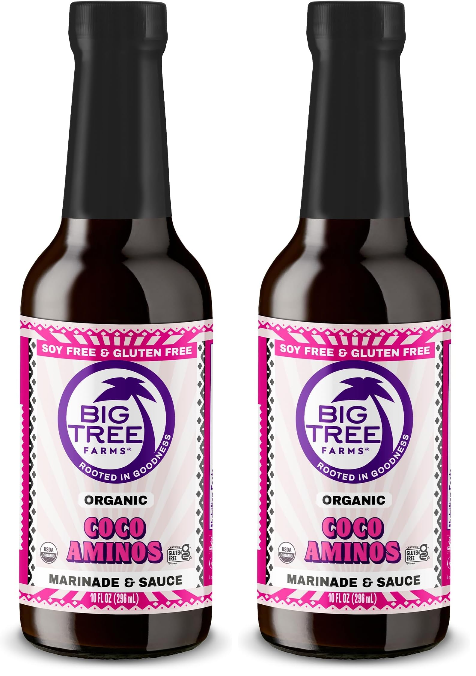 Big Tree Farms Coco Aminos Seasoning Sauce, 10 oz (Pack of 2)