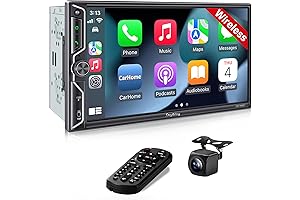 QLED Tech Enhanced 7" Touchscreen Double Din Car Radio