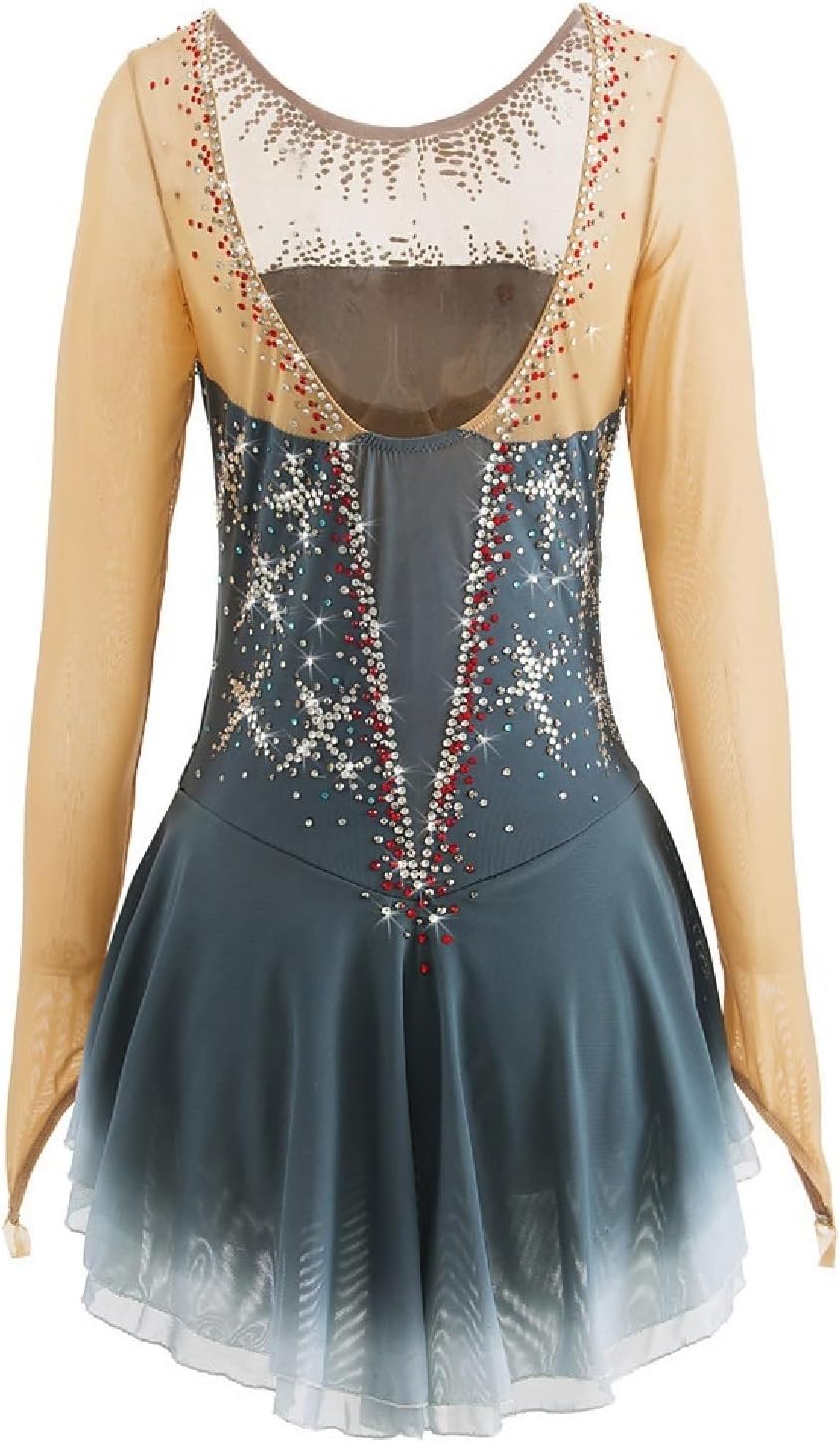 Girls' Figure Skating Clothing Ice Roller Skating Dress Gymnastics Outfits Tutu Dance Costumes