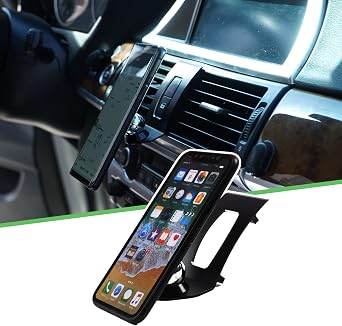 360-Degree Rotary Cell Phone Holder Mobile Phone Mount for BMW X5 E70 X6 E71 E72 2008-2013 Black