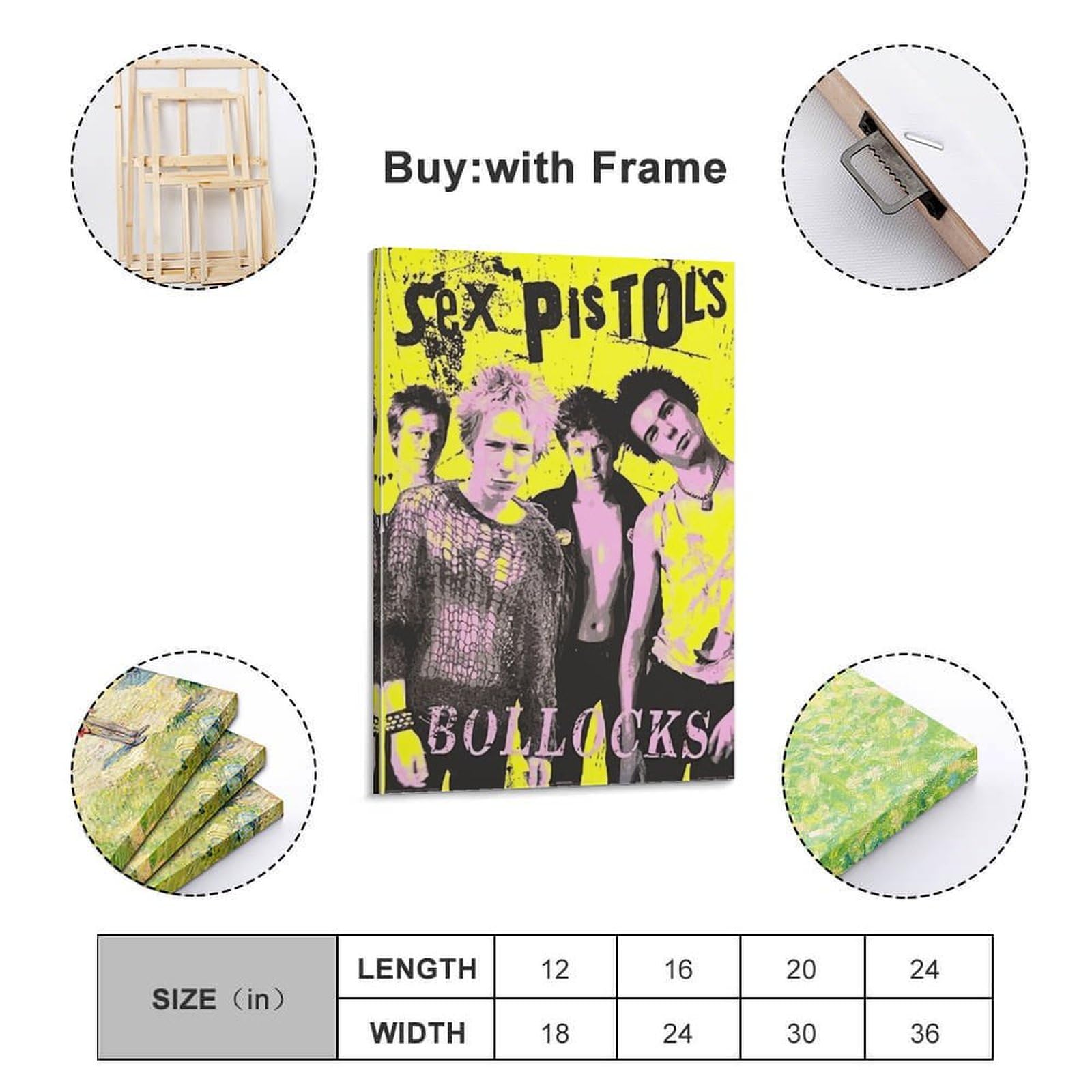 Amazon.com: Sex Pistols Album Cover Canvas Poster Print Music