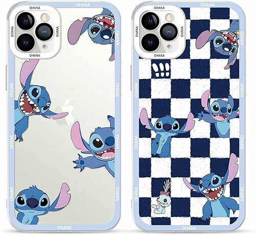 Paquete de 2 bonitas fundas de teléfono de dibujos animados para iPhone 11 Pro MAX de 6.5 pulgadas, diseño femenino de anime kawaii, fundas de