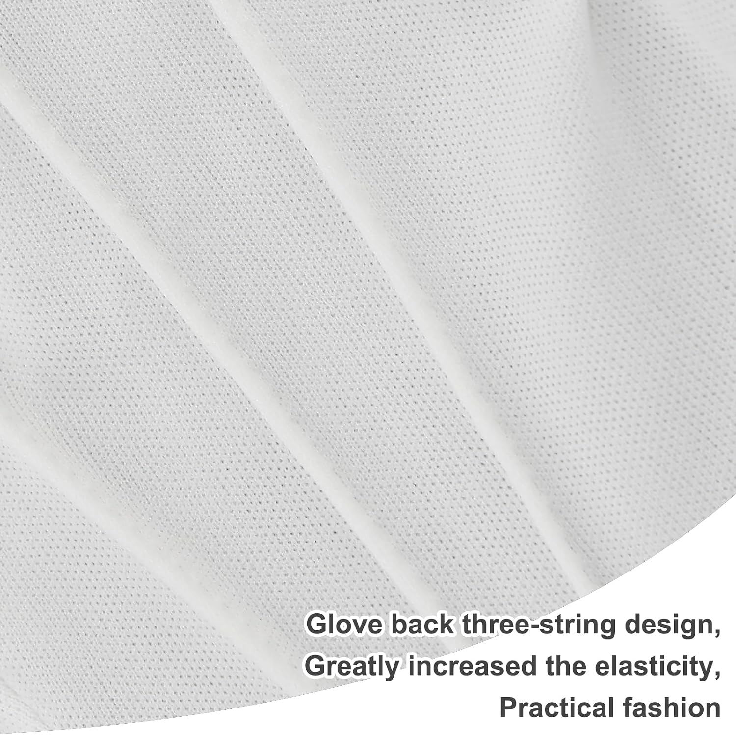 5 Pairs White Gloves Men, Uniform Parade Costume Gloves for Formal Tuxedo Police Server Funeral Guard, Costume Glove For Men