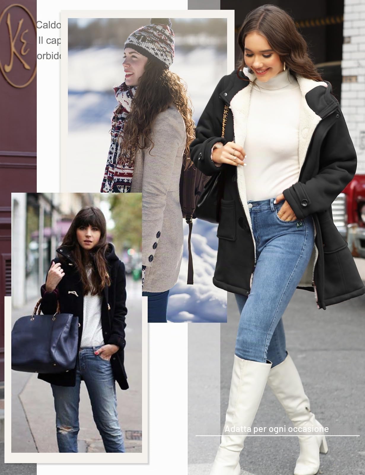 Yuson Girl Felpe Lunga con Cappuccio Donna Cardigan con Zip