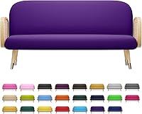 Vista 22 de MoNiBloom Funda para futón de tamaño Queen, elástica, sin brazos, funda para sofá sin brazos, protector de muebles, duradera y lavable, con Cereza