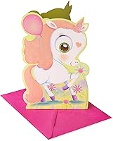 Vista 7 de American Greetings Tarjeta de cumpleaños para niña (Pegaso con calcomanías)