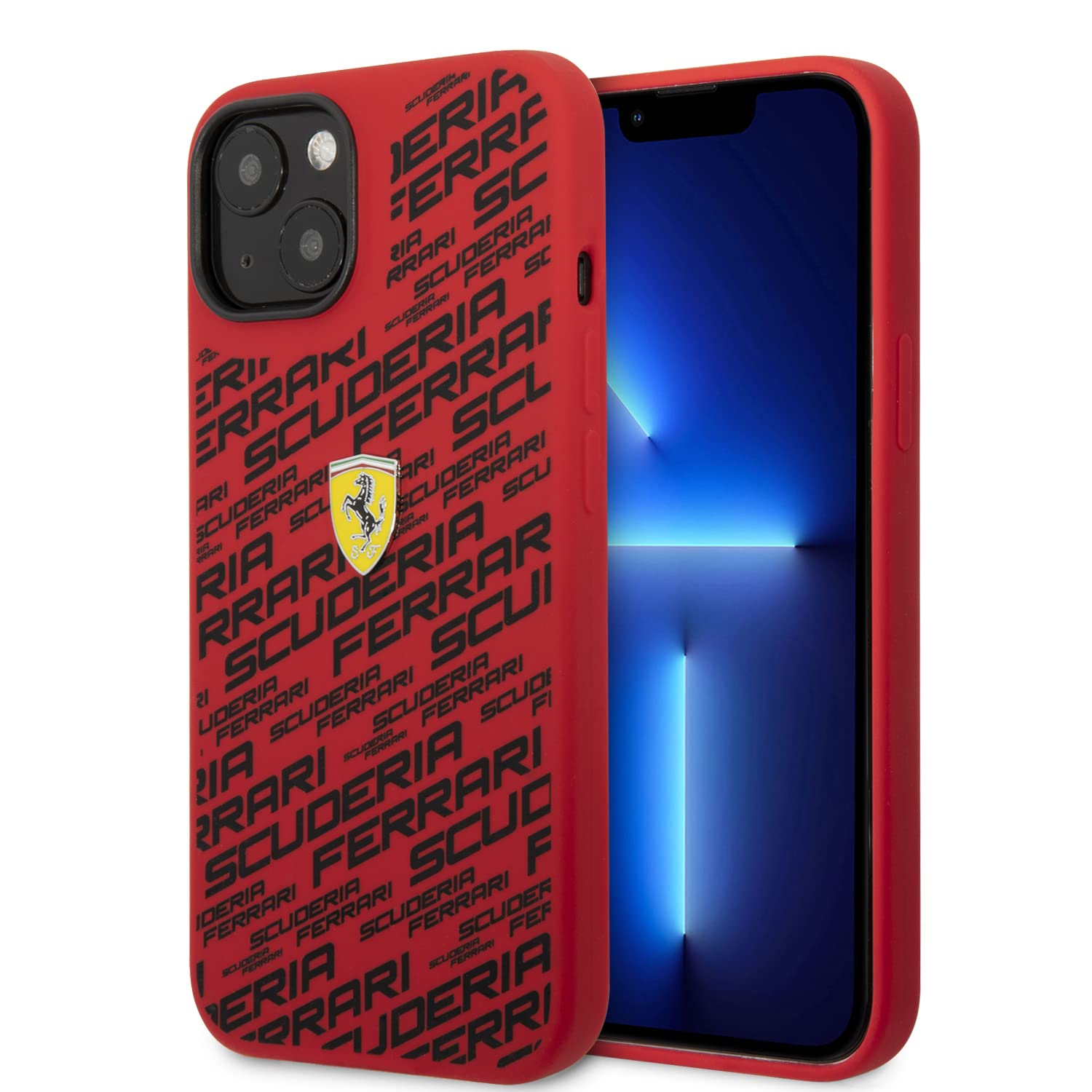 CG MOBILE Ferrari Phone Case for iPhone 14 in Red Printed