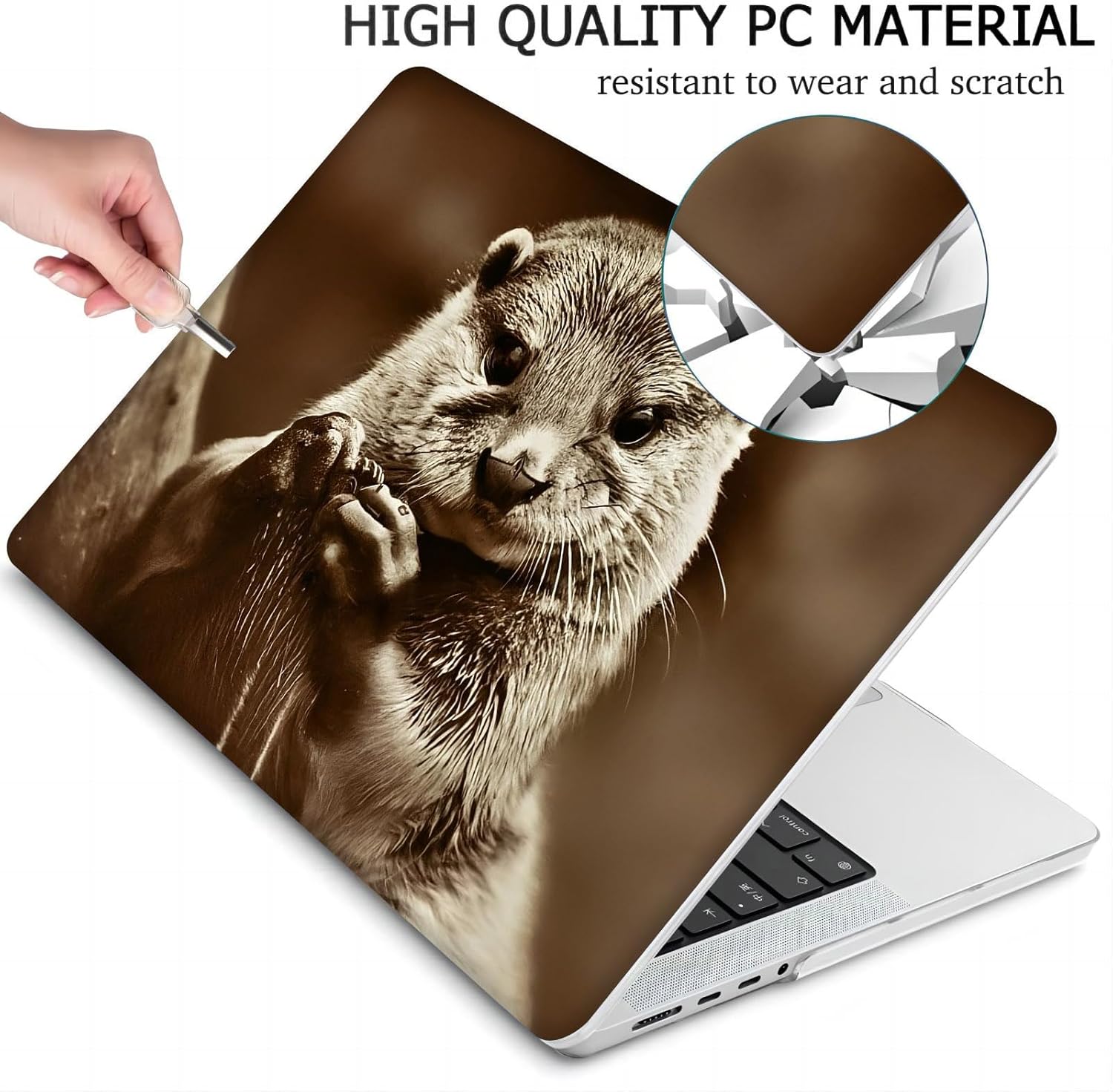 Compatible with MacBook Neo 13-inch, Hard Shell Case with Keyboard Cover and Screen Protector (A3404 A18 Pro chip, 2026 Release) - Otters MC23199